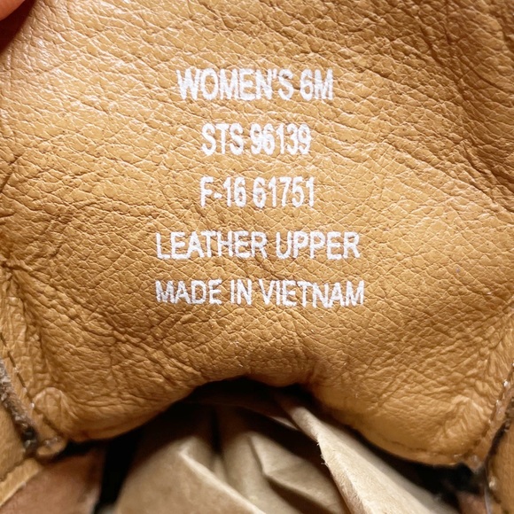 Sperry Top-Sider Tan Ankle Wedge Booties Size 6 - Picture 9 of 10